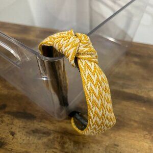 Mustard Yellow Woven Knot Headband - Summer. Fall Colors